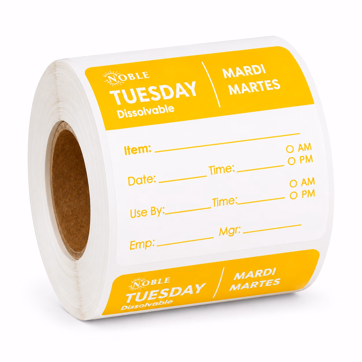 50 x 50mm Dissolvable Tuesday 250 Labels
