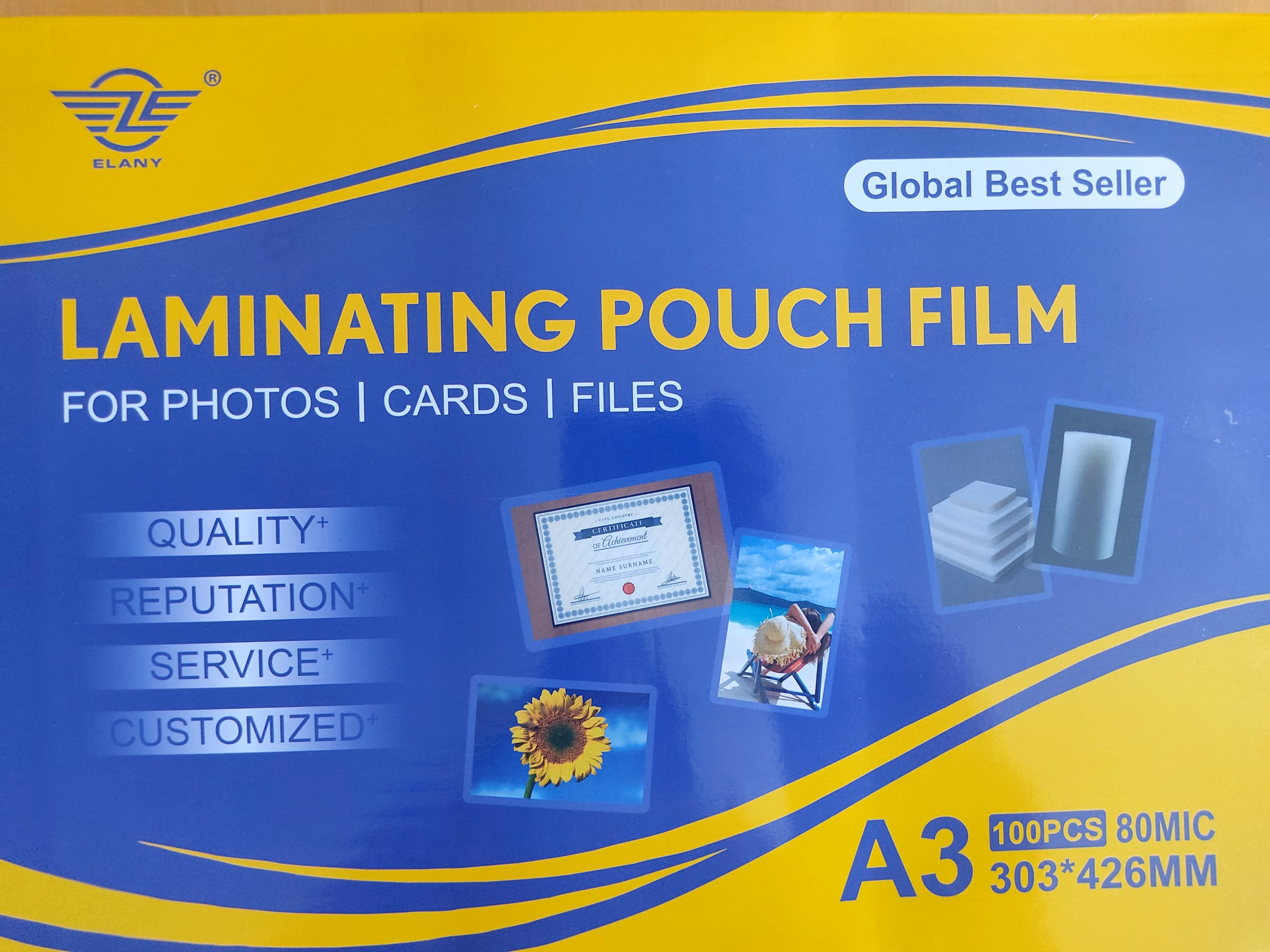 A3 Gloss Laminating Pouch 80 Micron - Box of 100