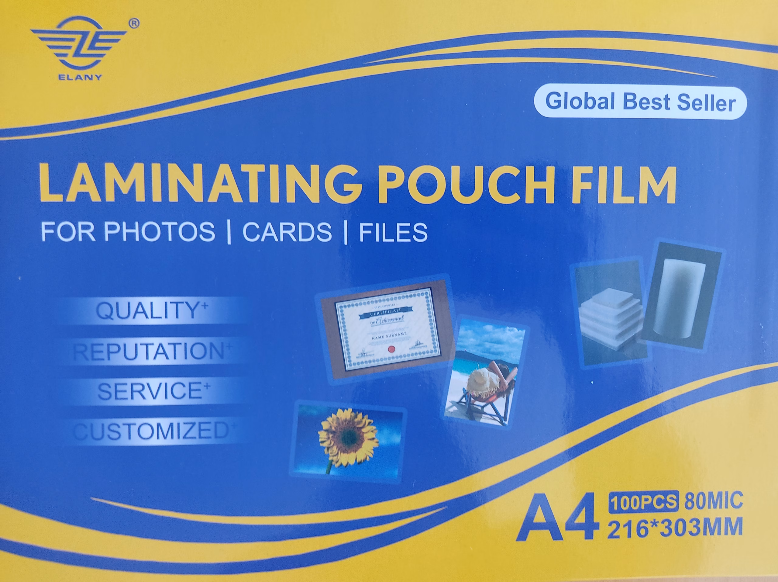 A4 Gloss Laminating Pouch 80 Micron - Box of 100