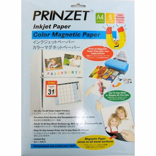 PRINZET A4 750gsm Magnetic Matt Paper 5 sheets per pack