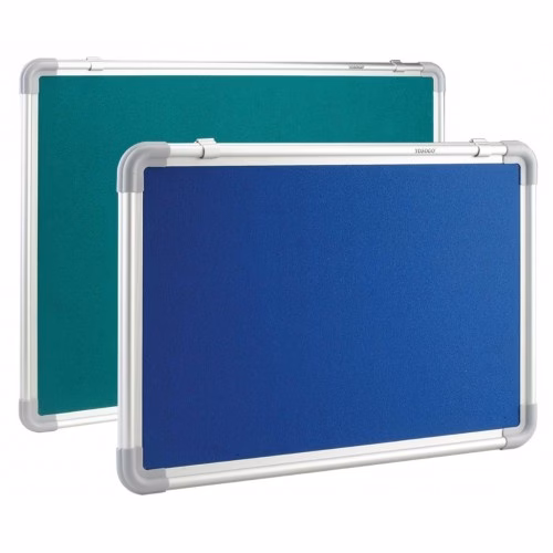 YOSOGO 900mm W x 600mm H Bulletin Board EVA Foam with Fabric Surface Aluminium Frame