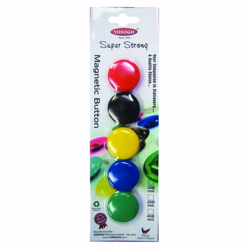 YOSOGO Magnetic Buttons 30mm 5 per card